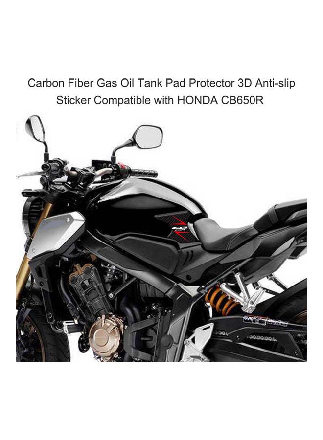 Generic - Motorcycle Carbon Fiber Gas Oil Tank Pad Protector - Image 1