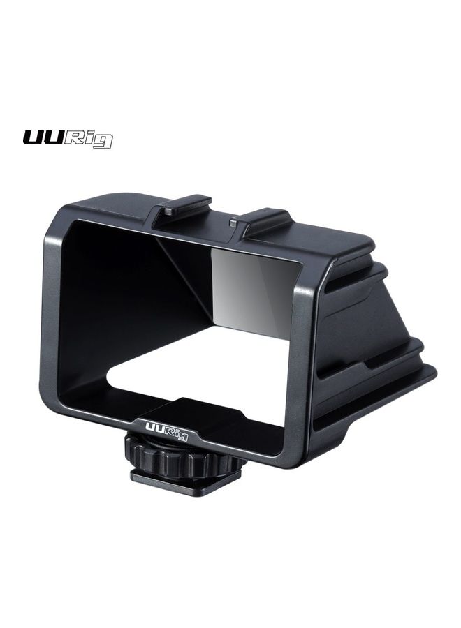 UURIG - Vlog Selfie Flip Screen with Cold Shoe for Mirror-less Camera 12.5 x 9 x 7cm Black - Image 1