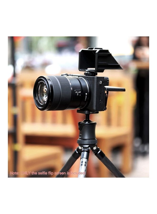 UURIG - Vlog Selfie Flip Screen with Cold Shoe for Mirror-less Camera 12.5 x 9 x 7cm Black - Image 1