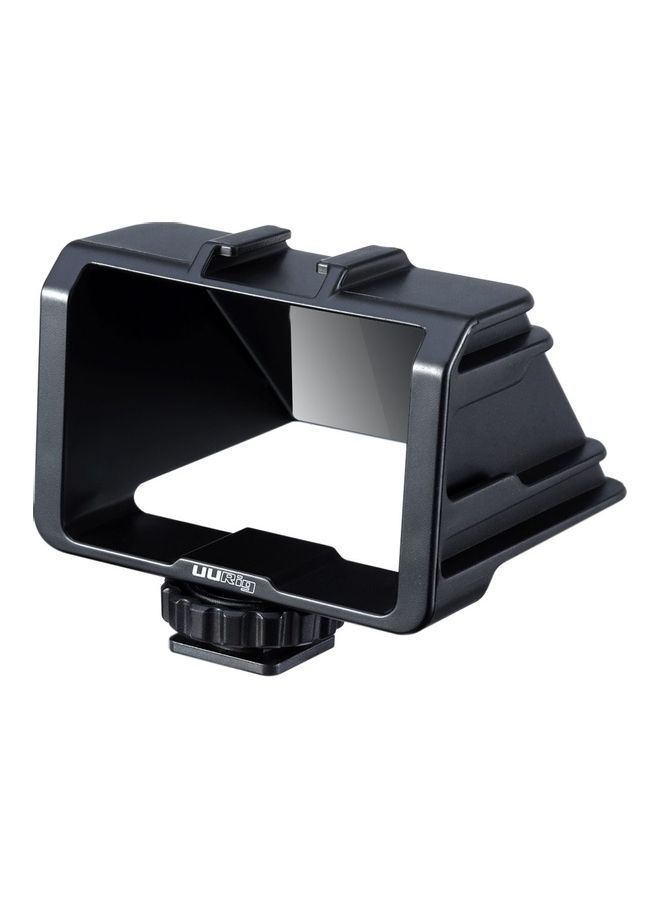 UURIG - Vlog Selfie Flip Screen with Cold Shoe for Mirror-less Camera 12.5 x 9 x 7cm Black - Image 1
