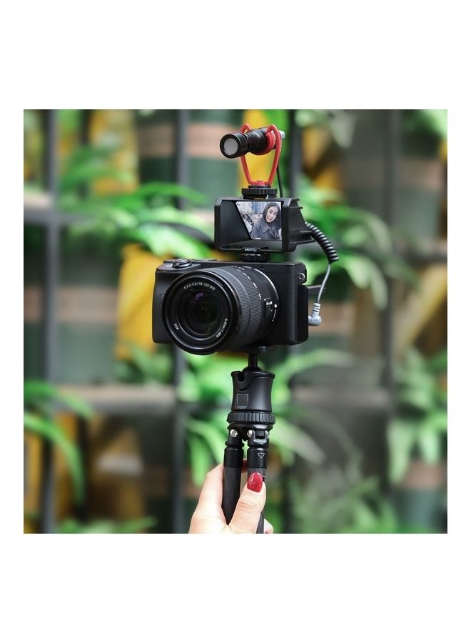 UURIG - Vlog Selfie Flip Screen with Cold Shoe for Mirror-less Camera 12.5 x 9 x 7cm Black - Image 1