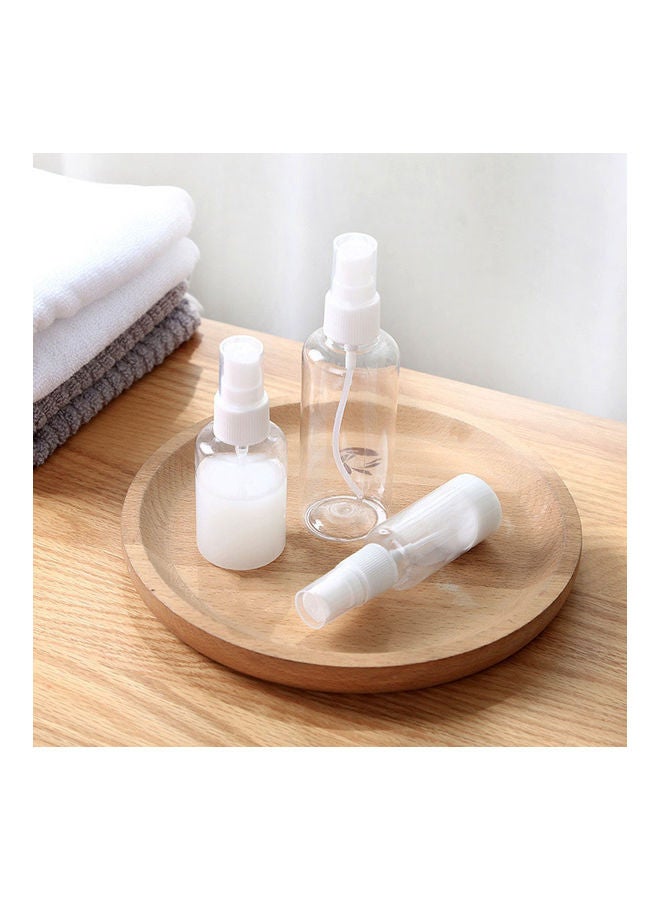 زجاجة بخاخ فارغة وشفافة بحجم صغيرة من البلاستيك قابلة لإعادة التعبئة شفاف - Image 3