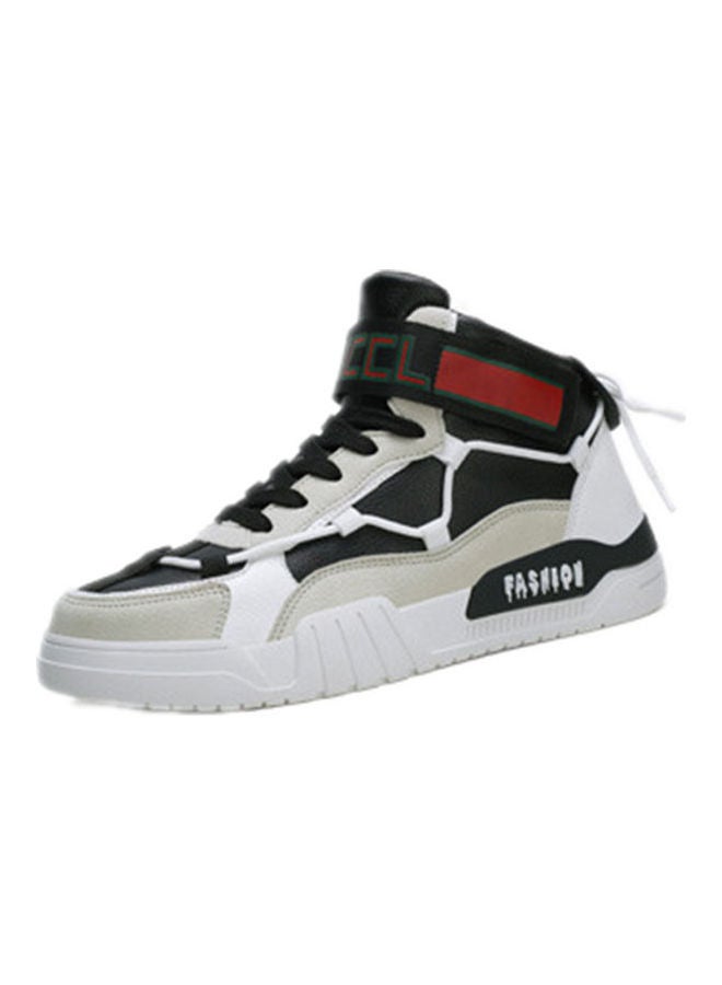 Beauenty Lace-Up High Top Sneakers Beige/Black  - Image 1