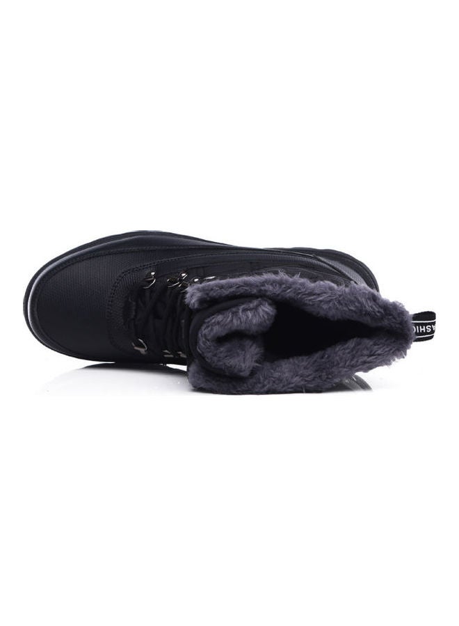 Beauenty Lace-Up Detail Ankle Boots Black/Grey  - Image 4