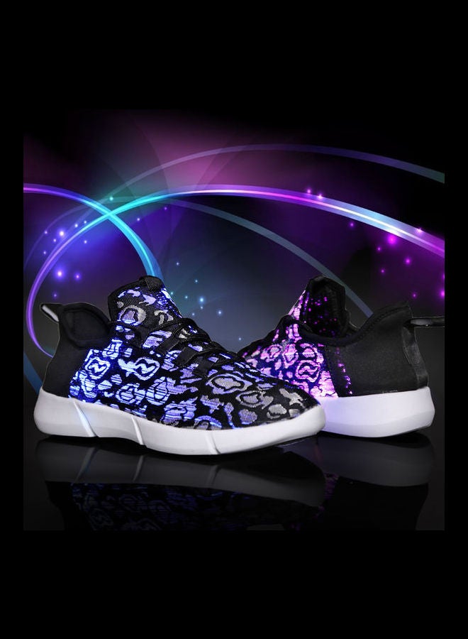 Generic LED Fiber Optic Shoes Black/Grey  - Image 3