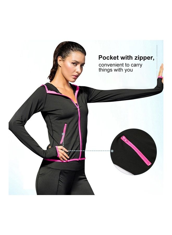 Generic Women Hooded Sport Coat Long Sleeve 24x15x5cm - Image 5