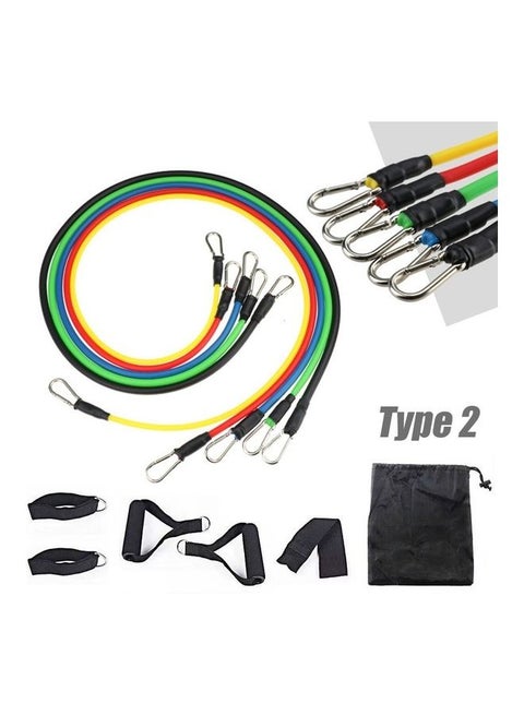 11-Piece Resistance Bands Set 23.5x23x7cm