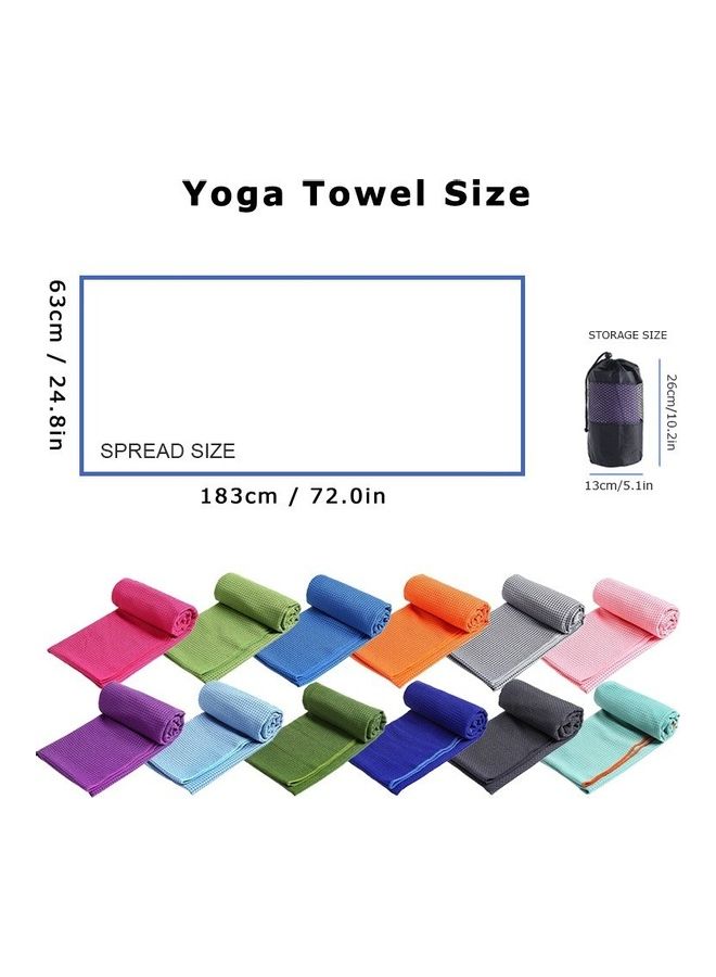 Generic Nonslip Microfiber Yoga Towel 183x63cm - Image 3