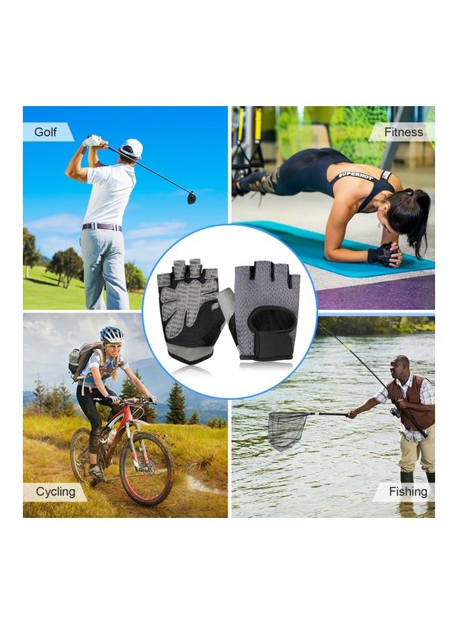 Generic - Fitness Gloves Anti-Skid Bike Half Finger Short Finger 16x15x2cm - Image 1