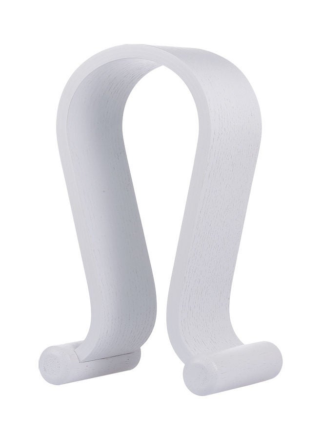 Generic Wooden Stand Gaming Headset White  - Image 1