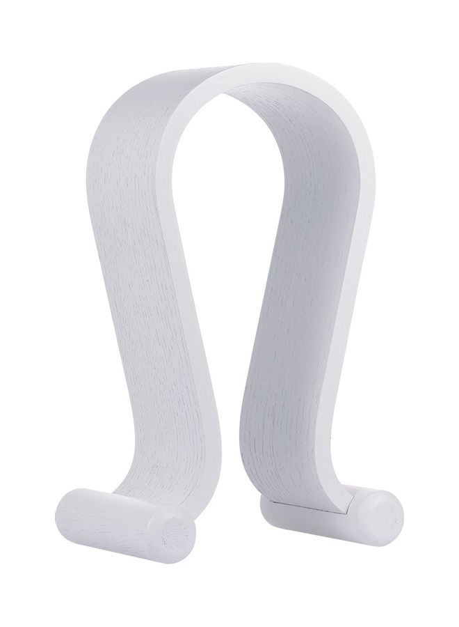 Generic Wooden Stand Gaming Headset White  - Image 2