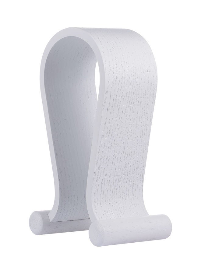 Generic Wooden Stand Gaming Headset White  - Image 3