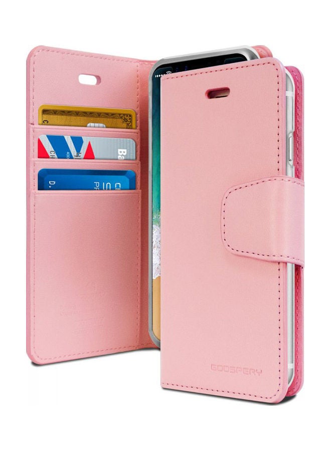 GOOSPERY iPhone 12 Pro Max  Leather Protection Flip Cover Wallet Stand Case Pink  - Image 1
