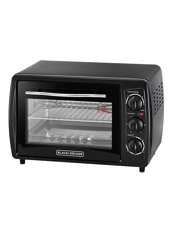 BLACK+DECKER Electric Oven Multifunction With Double Glass And Rotisserie For Toasting/Baking/Broiling 19 L 1380 W TRO19RDG-B5 Black  - Image 1