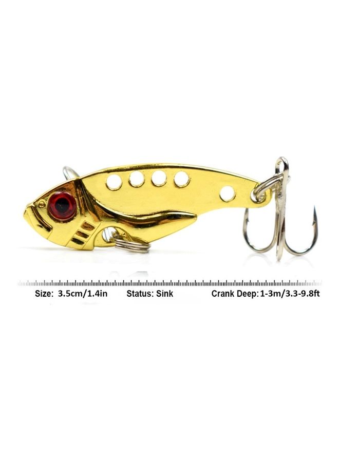 Generic Metal Vivid Vibrations Lure Fishing 6x4x1cm - Image 4