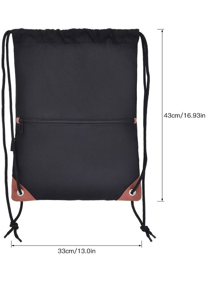 Generic Gym Sack Drawstring Backpack Water-Resistant 43x33x1cm  - Image 3