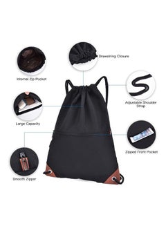 Generic Gym Sack Drawstring Backpack Water-Resistant 43x33x1cm 43x33x1cm  - Image 3