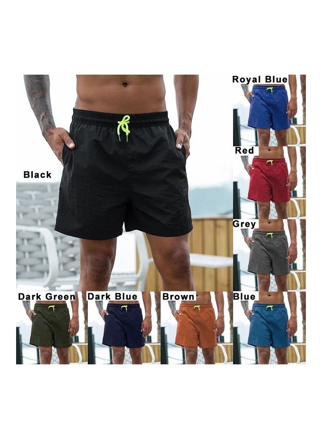 Men Sport Shorts Summer Hip Fitness Running Sportwear Brown  - Image 3