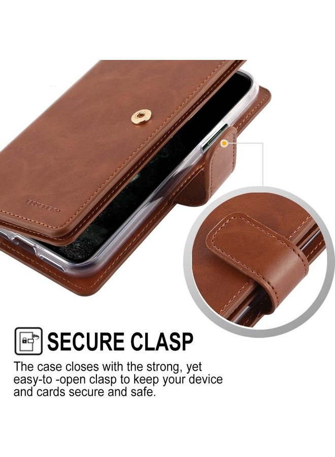GOOSPERY iPhone 12 & 12 Pro  Leather Protection Flip Cover Wallet Case Brown - Image 5