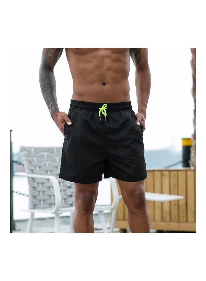 Men Sport Shorts Summer Hip Fitness Running Sportwear Black  - Image 1