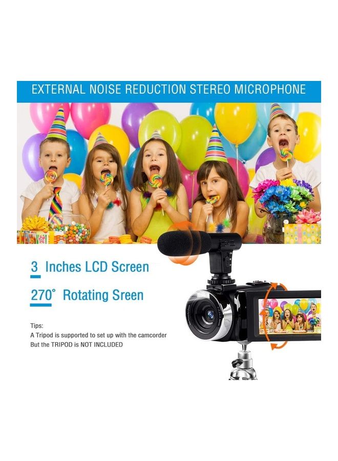 Vmotal - 18X Digital Zoom IR Night Vision Webcam Recorder TDV-1302 Black - Image 1