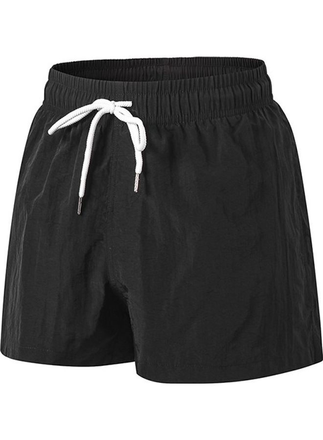 Men Sport Shorts Summer Jogging Fitness Quick Dry Draw Black  - Image 1