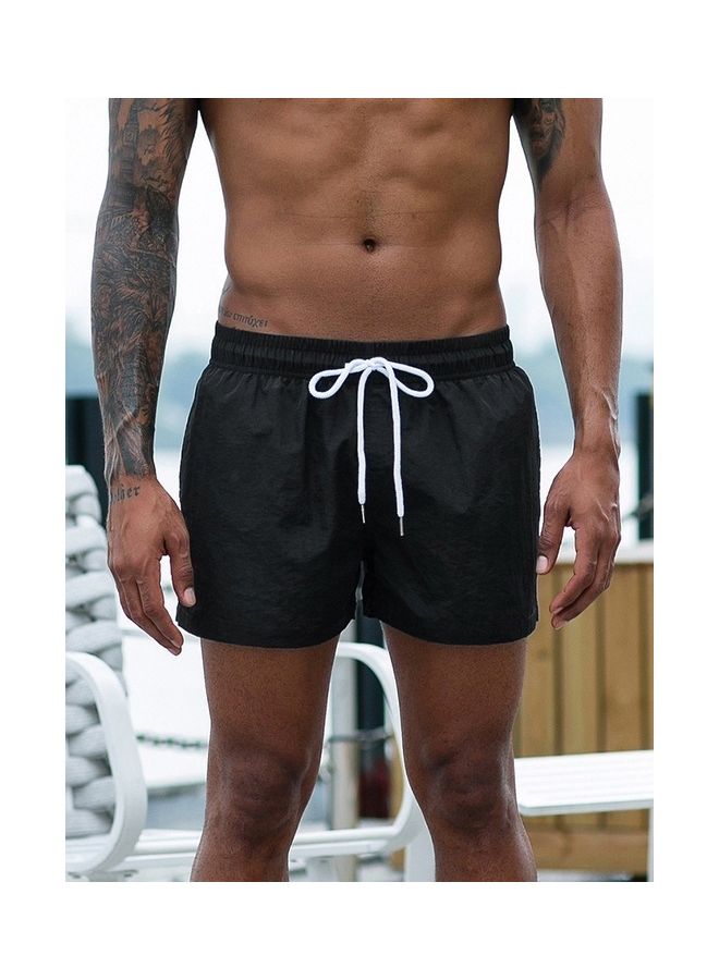 Men Sport Shorts Summer Jogging Fitness Quick Dry Draw Black  - Image 5