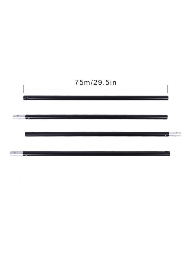 ANDOER - Studio Backdrop Stand Bracket Adjustable Photography Background Support System 85*10.5*16cm Black - Image 1