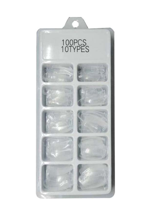 Generic - 100-Piece Fake Nail Set Clear - Image 1