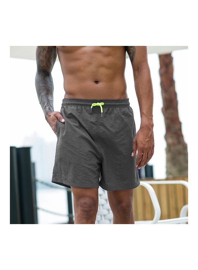 Men Sport Shorts Summer Hip Fitness Running Sportwear Grey  - Image 1