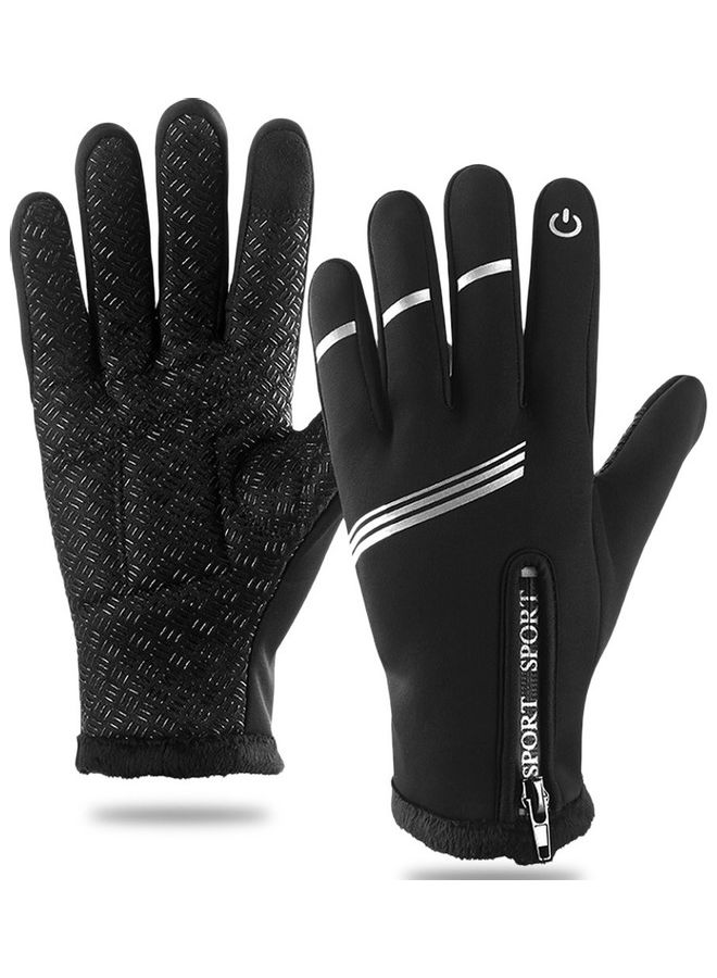 Generic Winter Warm Touchscreen Cycling Gloves Windproof Full 27x15x2cm - Image 1
