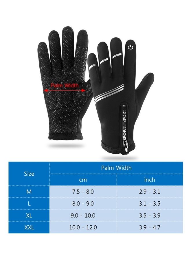 Generic Winter Warm Touchscreen Cycling Gloves Windproof Full 27x15x2cm - Image 2