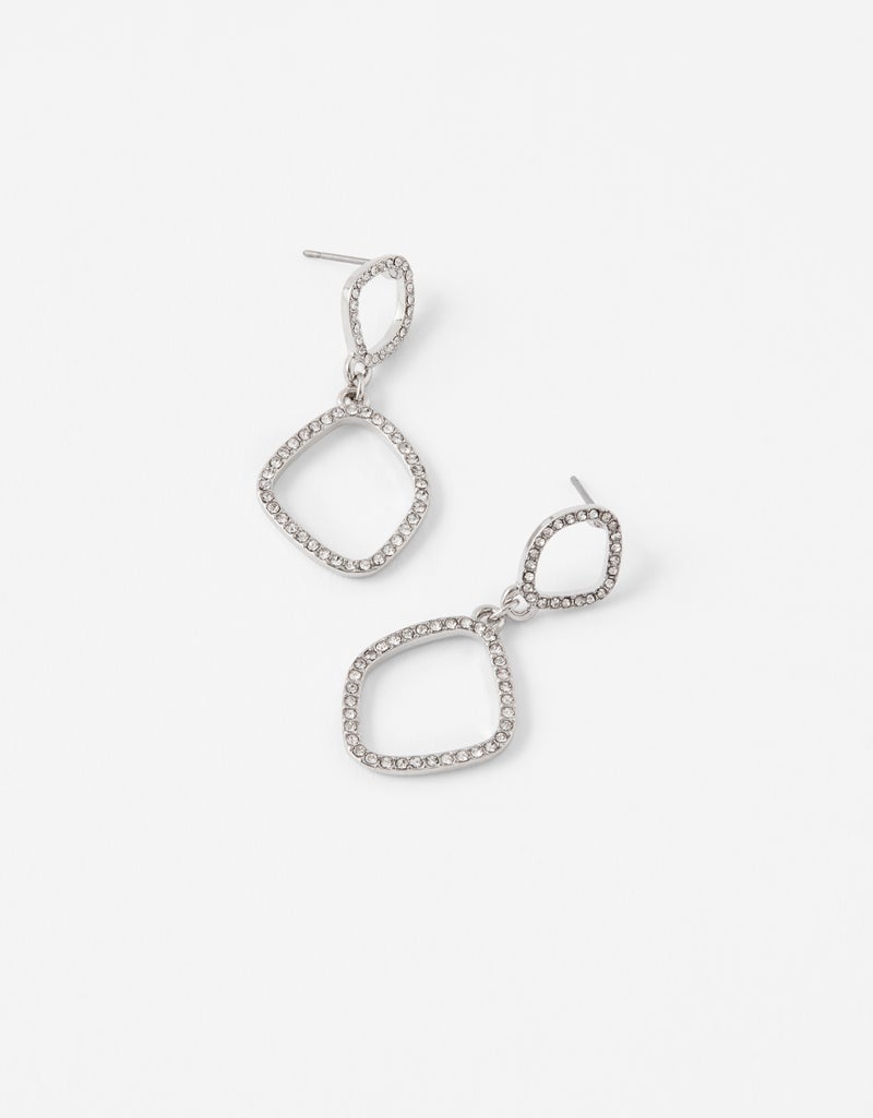 Pave Organic Short Drop Earrings - v1609829462/N43390083A_1