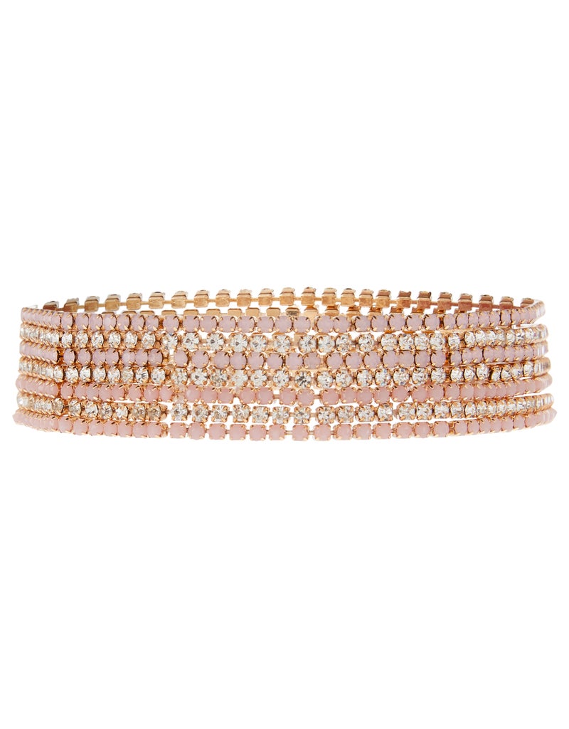 Accessorize 7-Piece Faith Sparkle Stretch Bracelet 