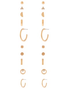 10-Pairs DGF Stud Earrings Set