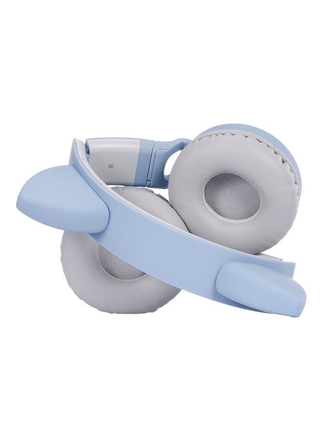 LED Cat Ear Wireless Headset Blue / Grey - Image 3