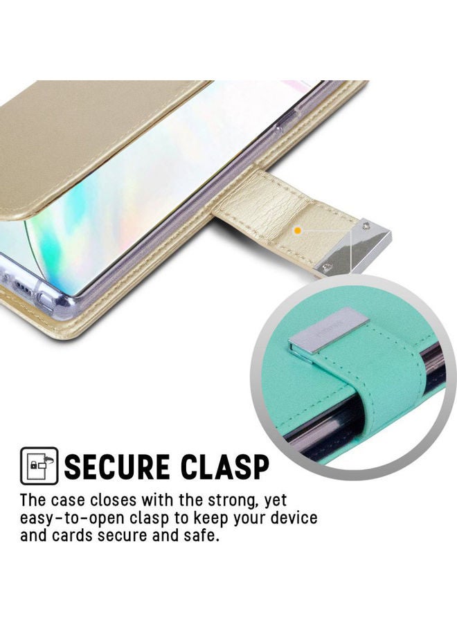 GOOSPERY Leather Protection Case For Samsung Galaxy Note 20 Gold - Image 4