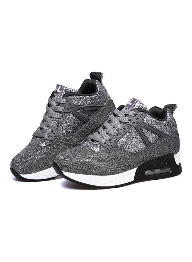 Beauenty Lace-Up Low Top Sneakers Grey/White  - Image 2
