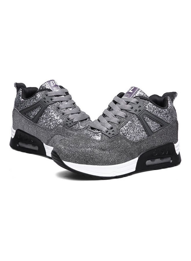 Beauenty Lace-Up Low Top Sneakers Grey/White  - Image 3