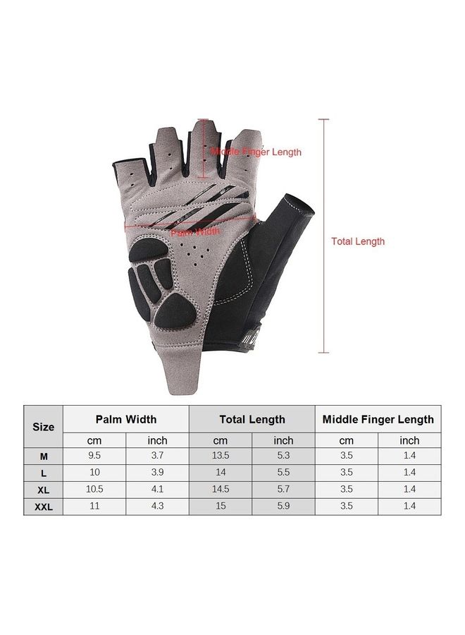 Generic Half Finger Cycling Gloves 16x15x3cm - Image 3