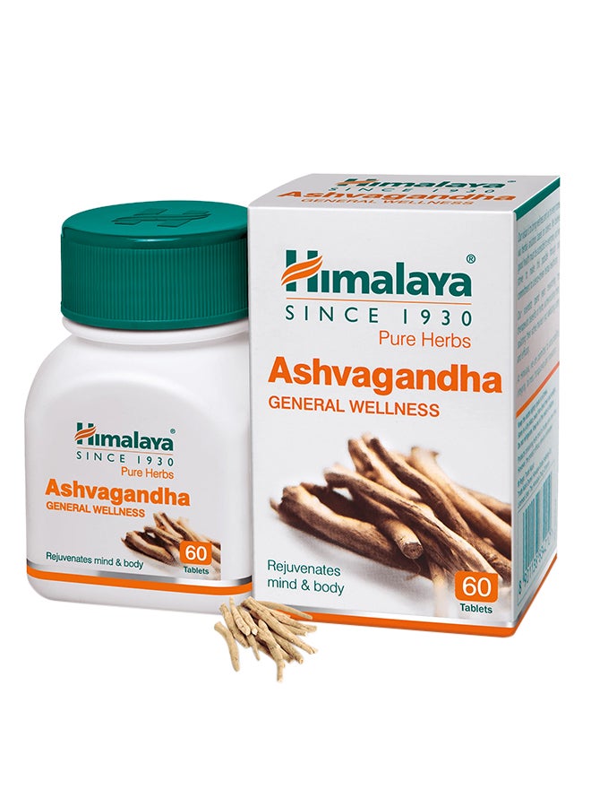 Ashvagandha General Wellness Dietary Supplement - 60 Tablets