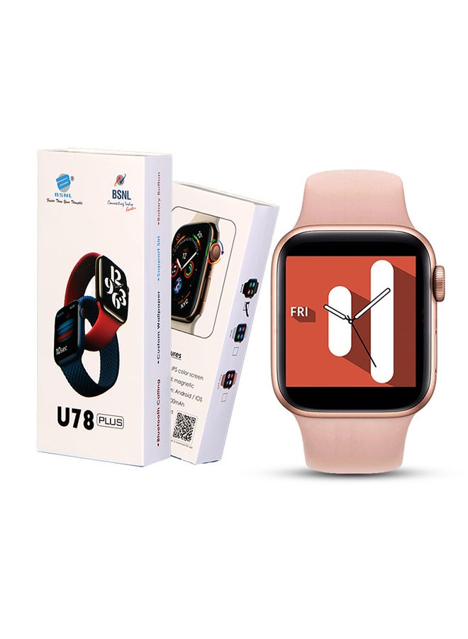 BSNL - U78 Plus Series 5 Smart Watch With Bluetooth Calling Rose Gold - Image 1