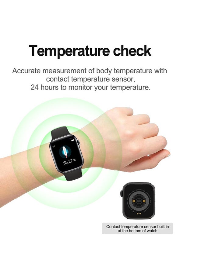 BSNL - U78 Plus Series 5 Smart Watch With Bluetooth Calling Rose Gold - Image 1