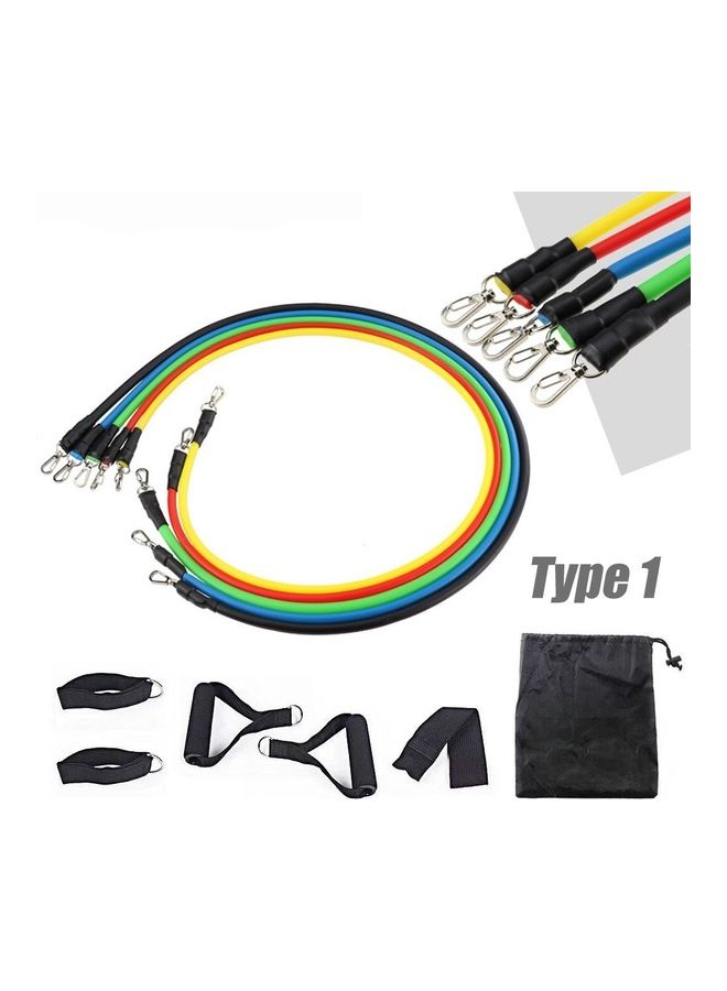 11 Pieces Resistance Bands Set 23.5x23x7cm - Image 1