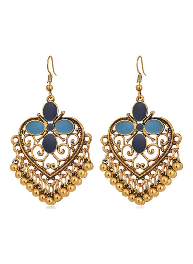 J&J 925 Silver Butterfly Peach Heart Earrings - Image 1