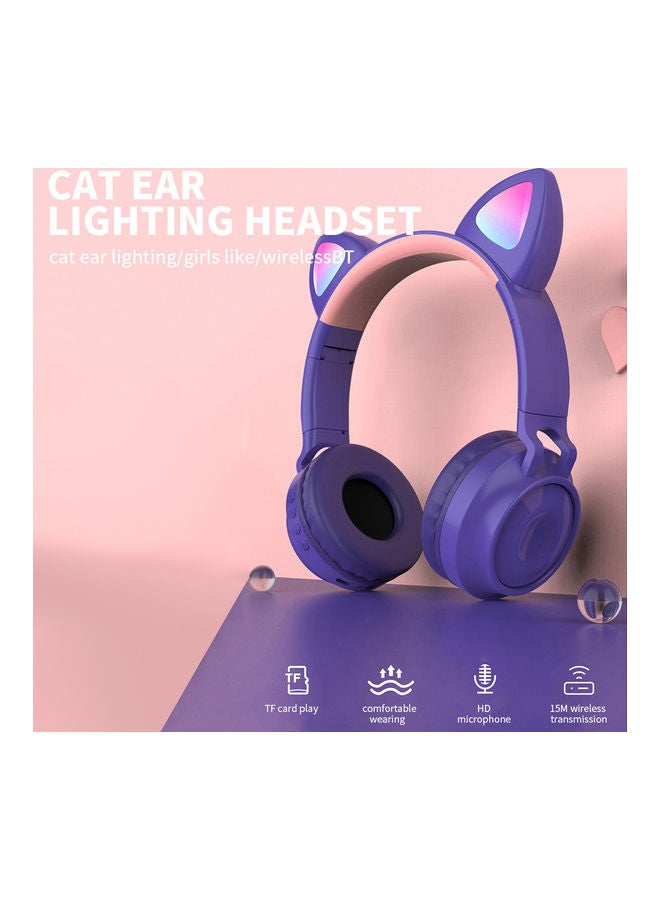 Portable Stereo Sports Gaming Headset White/Pink - Image 5