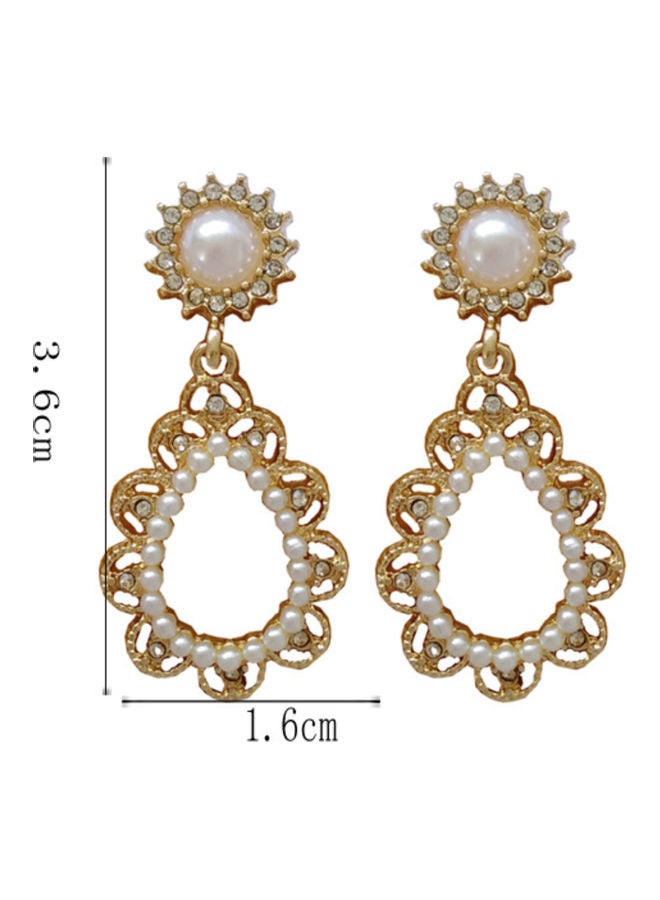 J&J Drop Design Dangle Earrings - Image 2