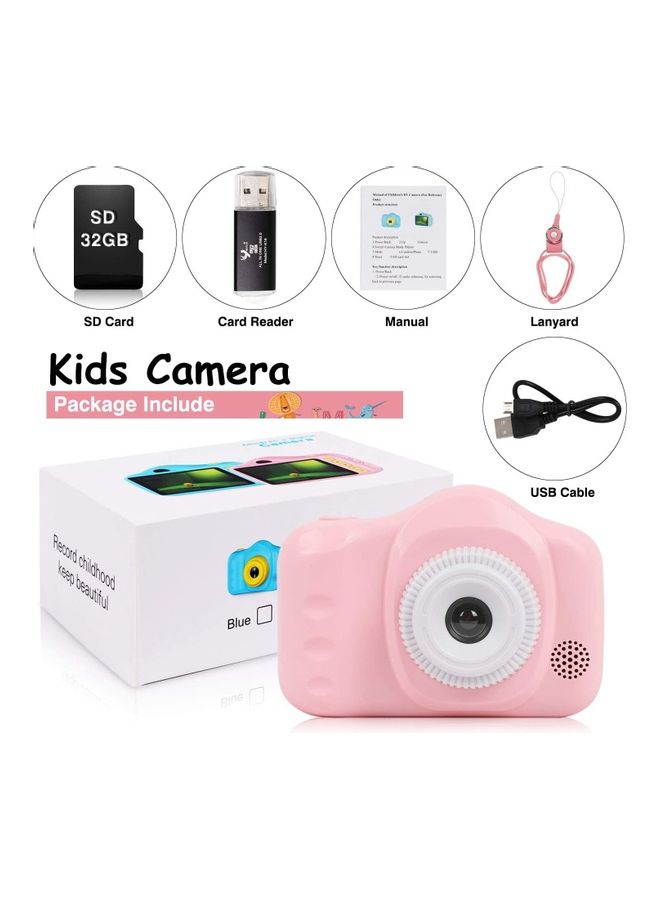 Kids Digital Camera With Dual Lens HD C35 Pink - Image 5