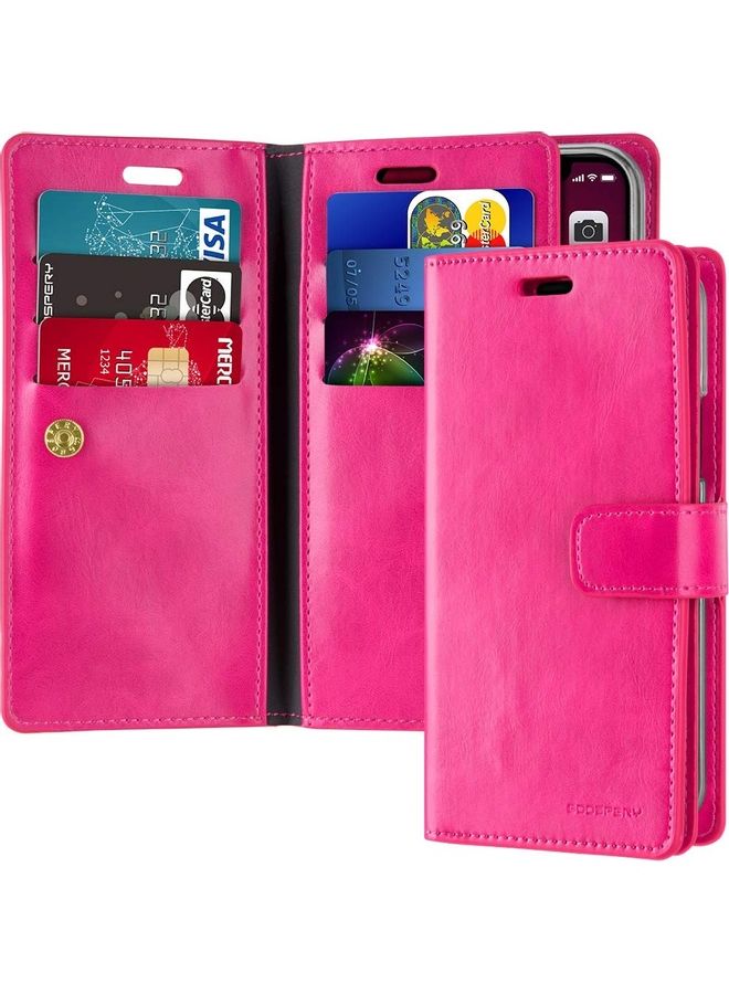GOOSPERY iPhone 12 And 12 Pro Leather Protection Flip Cover Wallet Case Pink  - Image 1