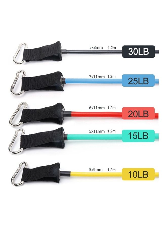 Generic 11-Piece Resistance Bands Set 23.5x23x7cm  - Image 5